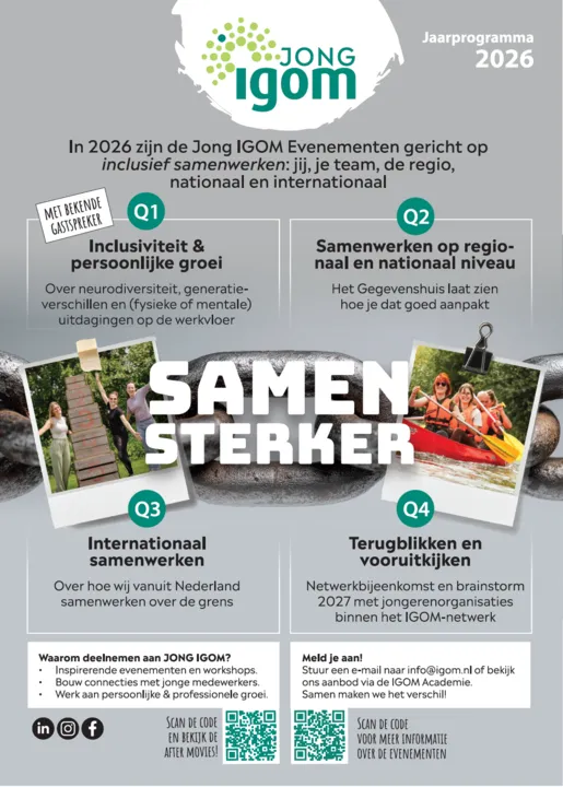 Foto Jaarprogramma Jong IGOM 2026 Foto Jaarprogramma Jong IGOM 2026